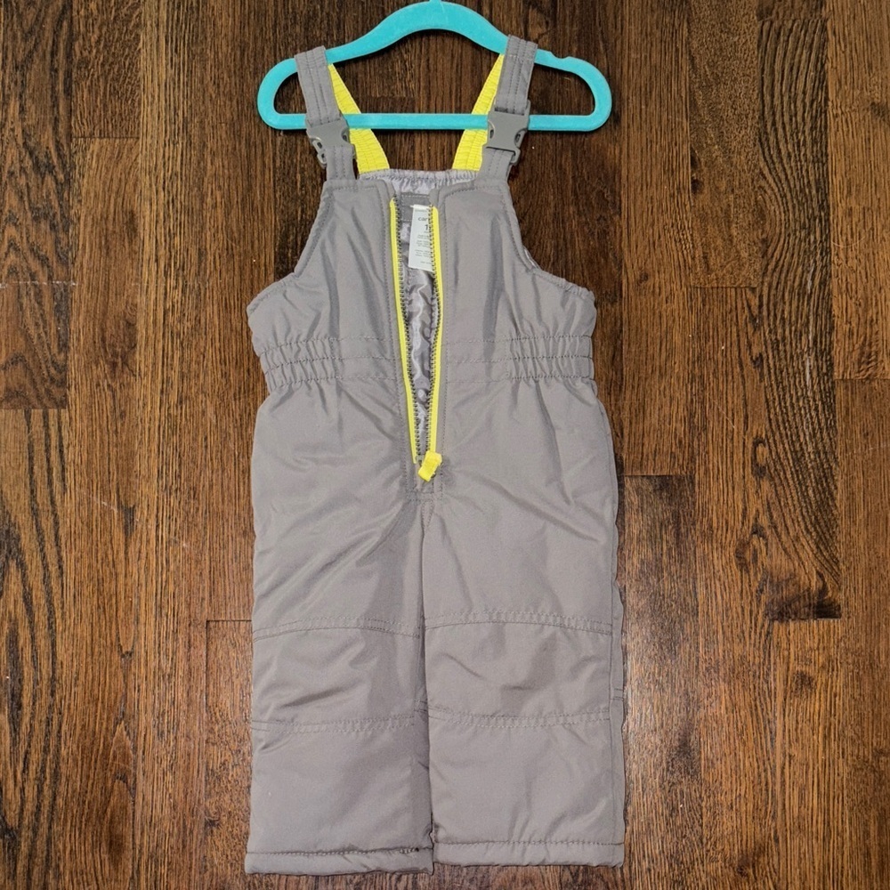 Carter's Gray and Yellow Kids Overalls